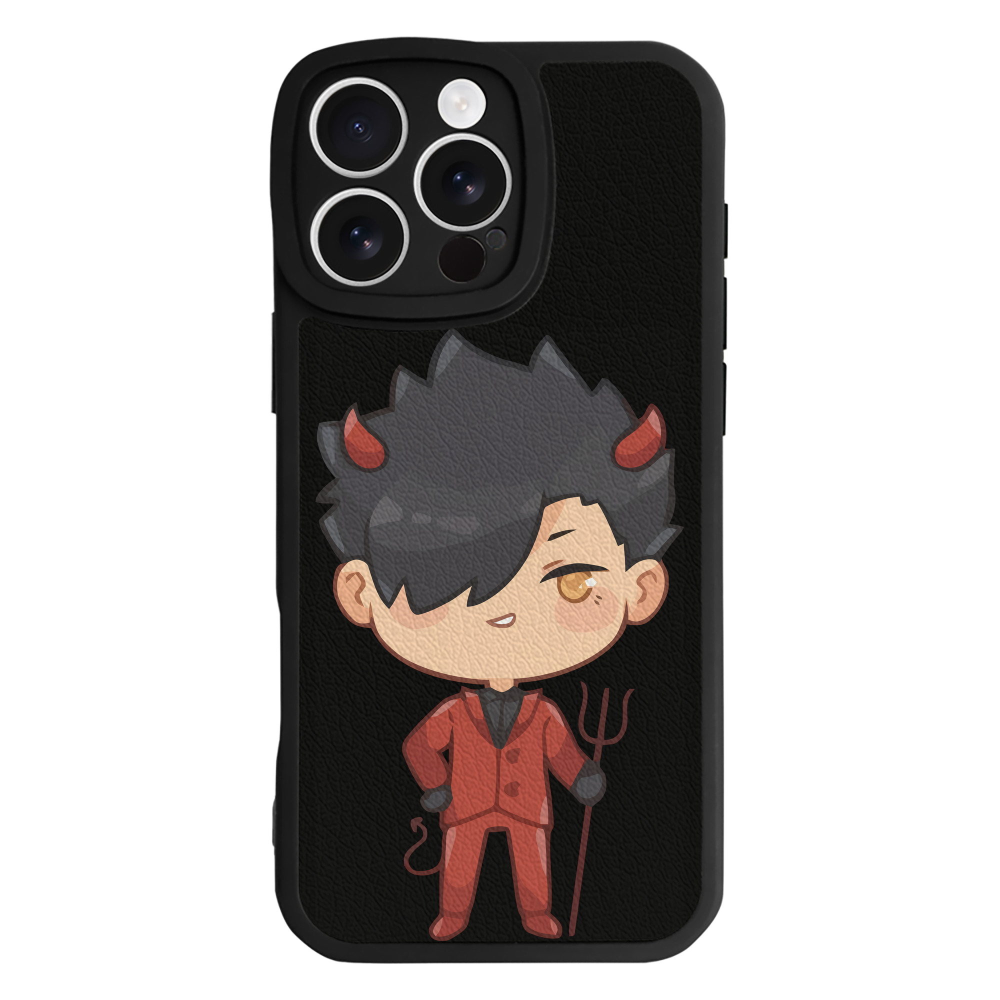 （画像用） ハイキュー!! Haikyu!! 【iPhone 16シリーズ対応】シリコンスマホケース（レザー調） 材質：シリコン